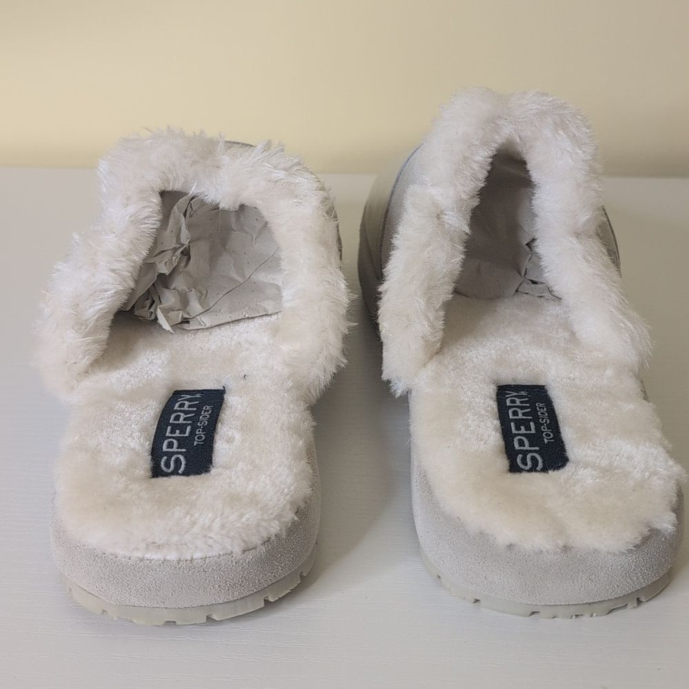 Sperry Women's 11 Cape May Mule Slipper In Ivory, NEW - Picture 5 of 11